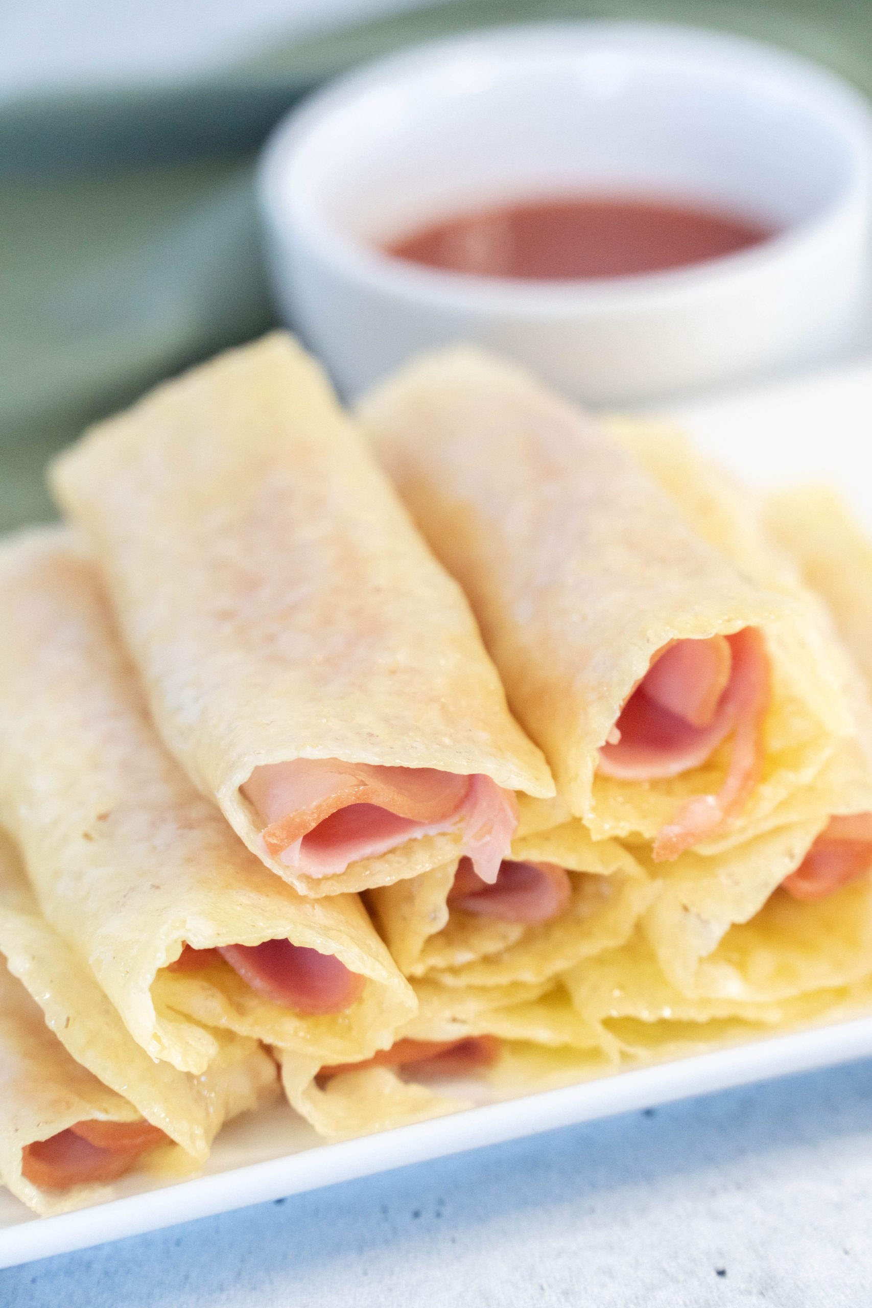 Hot Ham Roll Ups with Cheese {Keto / Low Carb} - Kasey Trenum